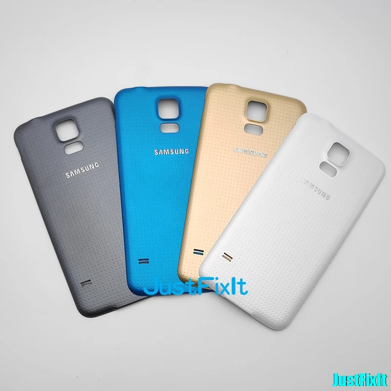 Замена крышки батареи для SAMSUNG Galaxy S5 G900F G900A G900P Задняя крышка Дверь стеклянная