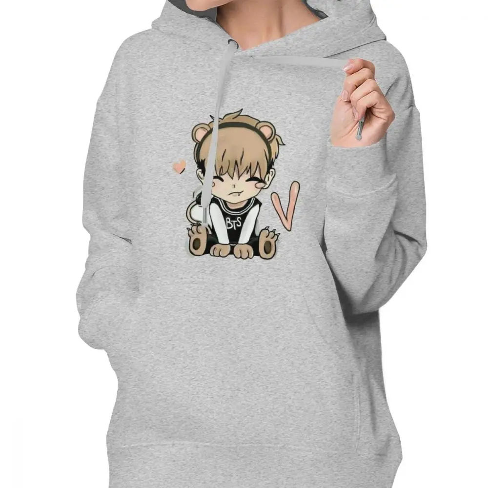 На заказ окрашенная струйная печать DIY узор BTS K Pop женские толстовки Bangtan Boy Jimin V J
