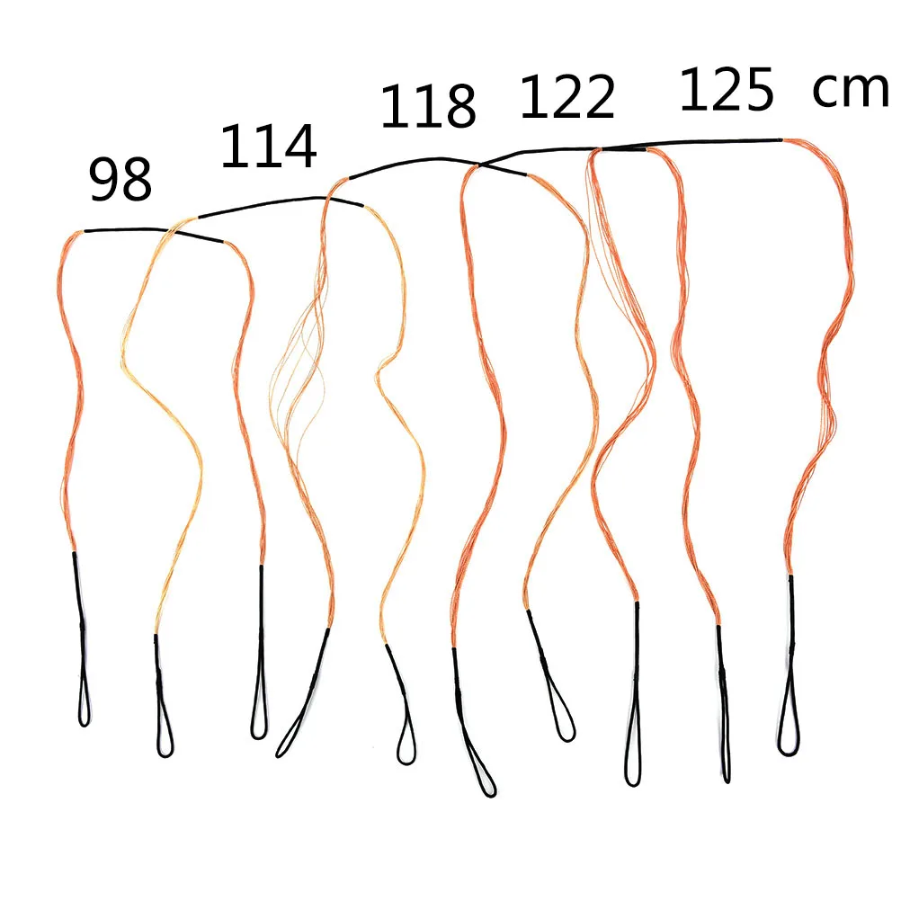 

43.7''-68'' (111cm-173cm) Length Replacement Black Bow String for Traditional Recurve Bow Longbow Hunting Shooting Accessories