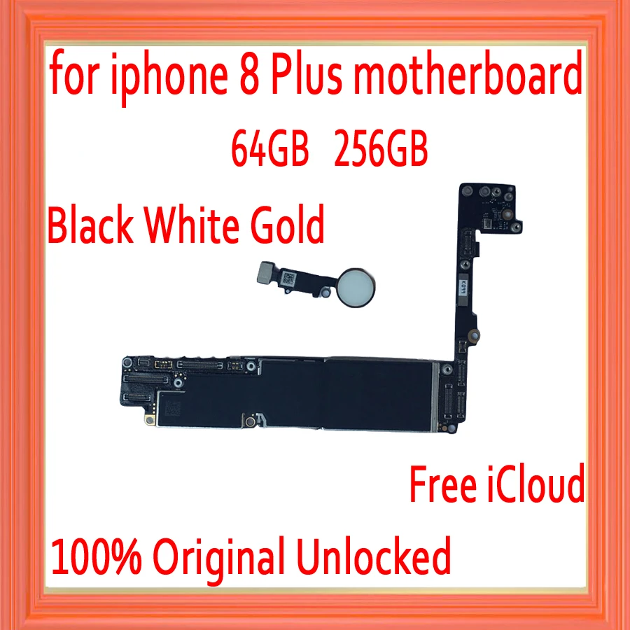 64 Гб/256 ГБ для iphone 8 Plus материнская плата с сенсорным Идентификатором оригинальная