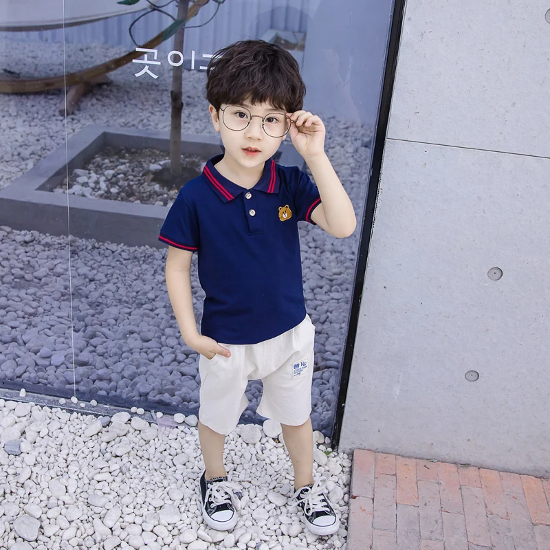

New summer kids clothing short sleeve+pants boys Children cartoon cotton Cloth Sets For boys Clothing
