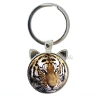 Горячая Распродажа 2016, бриллиантовое кольцо для ключей, Защитное стекло для защиты дикой природы, тигра, бриллианты, ювелирные изделия для мужчин и женщин CN262