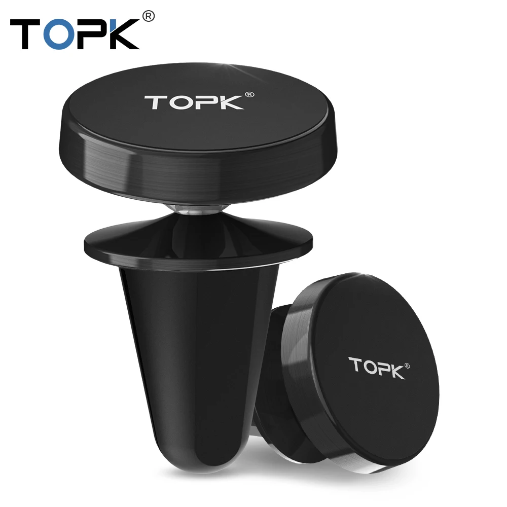 Универсальный магнитный автомобильный держатель TOPK для мобильного телефона