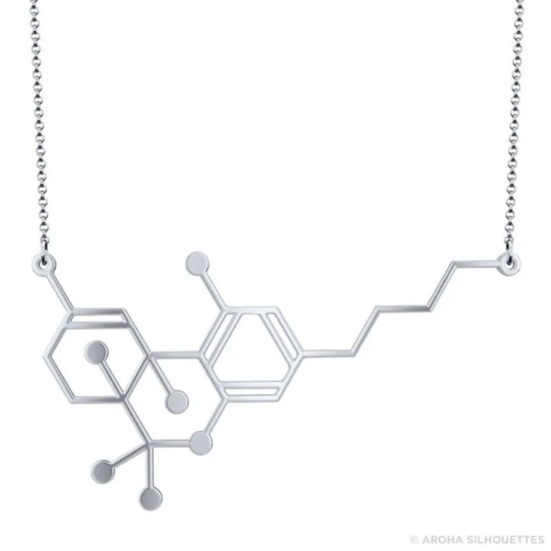

Molecular necklace pendant silver plated 10pcs/lot
