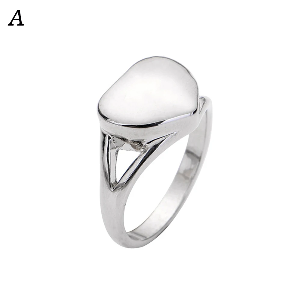 Белый Винтажное сердце Pet Memorial Ring Shellhard из нержавеющей стали Серебряная подвеска собачья лапа палец кольца для женщин Femme ювелирные изделия - Цвет основного камня: Белый