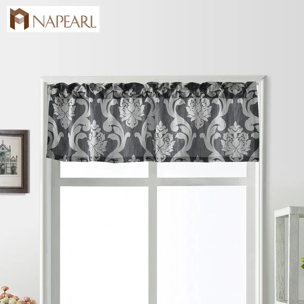 NAPEARL 1 шт. европейские Роскошные Висячие Короткие Занавески для домашнего декора