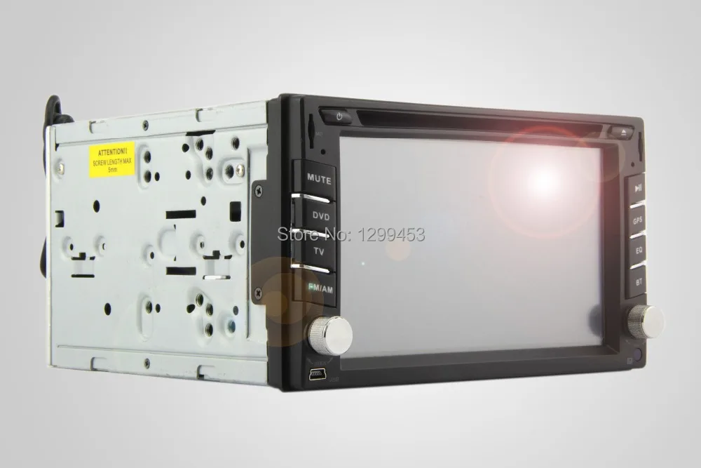 6,2-дюймовый универсальный 2 Din автомобильный DVD-плеер с навигацией GPS (по желанию) BT RDS сенсорный экран TV (по желанию) радио включено.