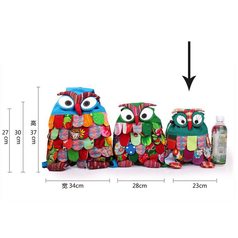 Новинка 2017 года маленькие дети мода Симпатичный мини хлопок сова рюкзак Mochila