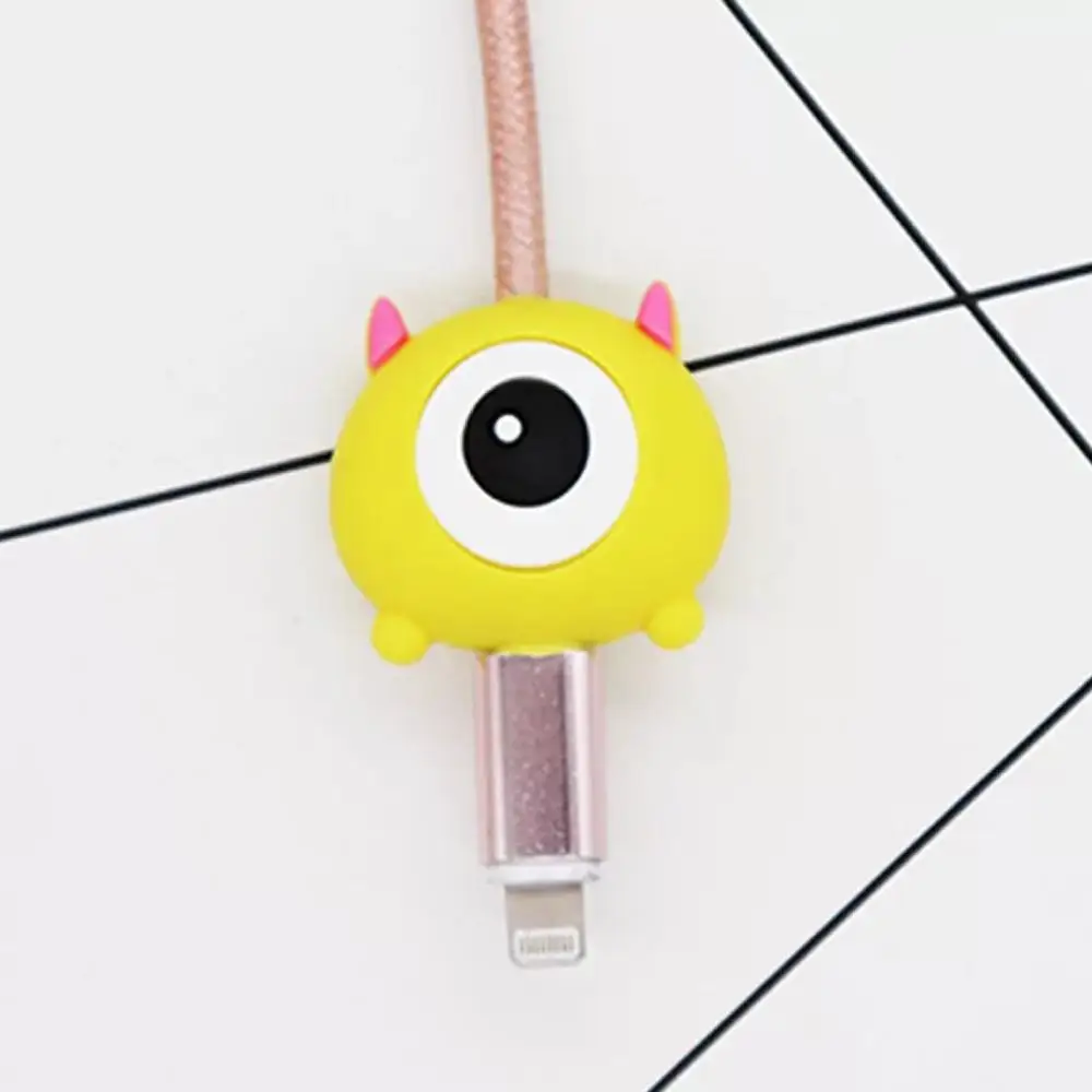 Милый Кабельный органайзер с героями мультфильмов, защита от usb зарядки, шнур для передачи данных, защитный держатель, чехол, органайзер, кабель, провод - Цвет: 7