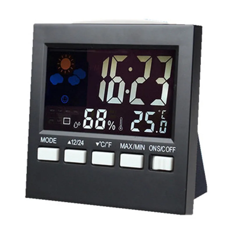 Сенсорный экран Будильник аксессуары термометр с цифровым дисплеем увлажнитель