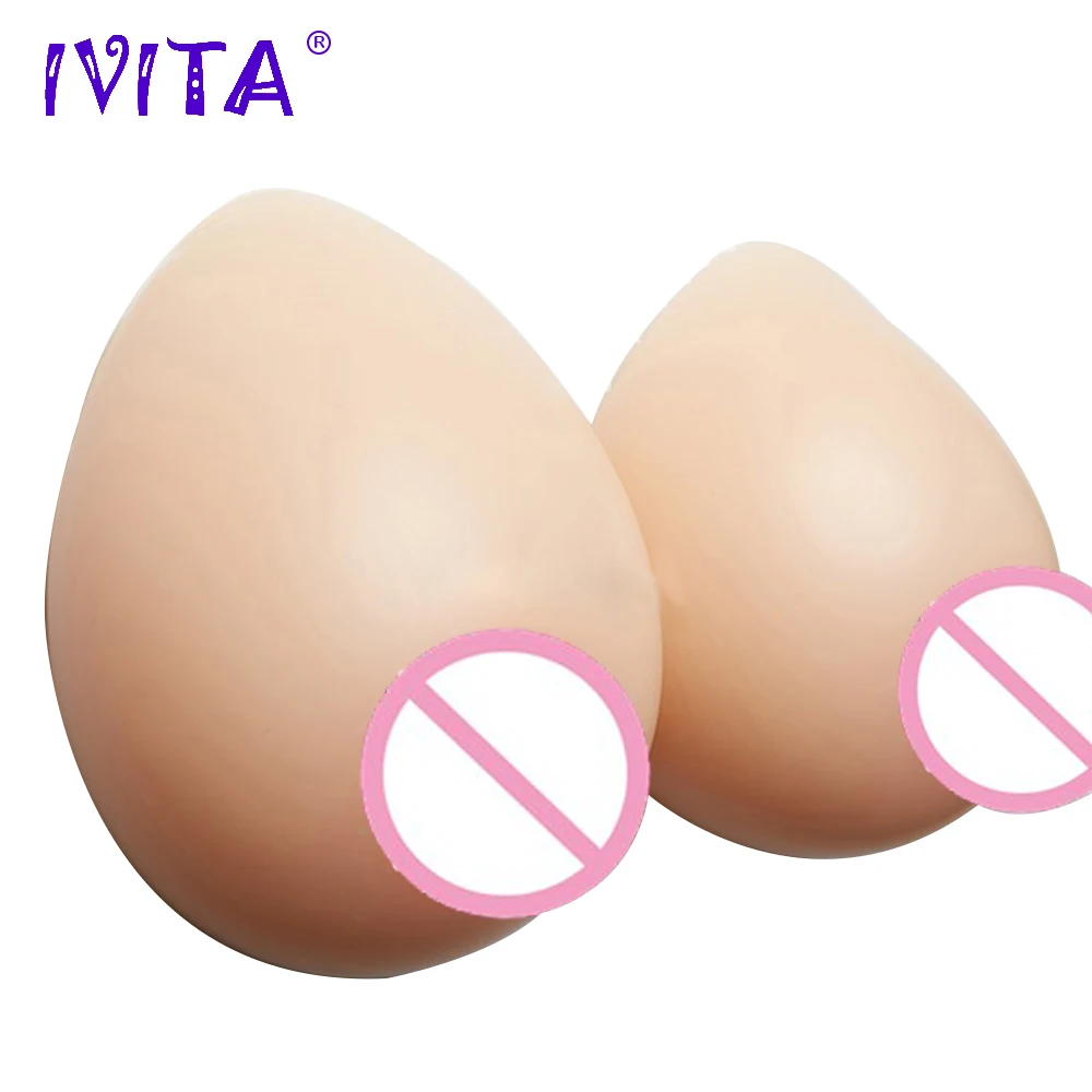 IVITA 1200 г поддельные реалистичные силиконовые груди формирует Трансвестит