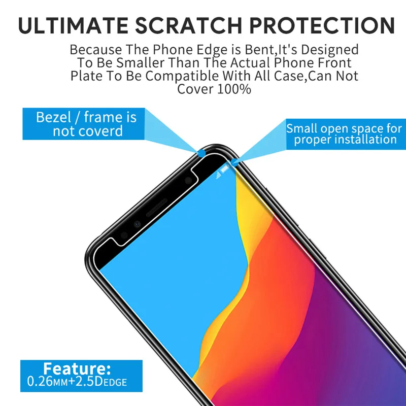 2 шт для Honor 7A Dua L22 закаленное стекло 5 45 защита экрана 9H Защитное Huawei Honor7A Y5