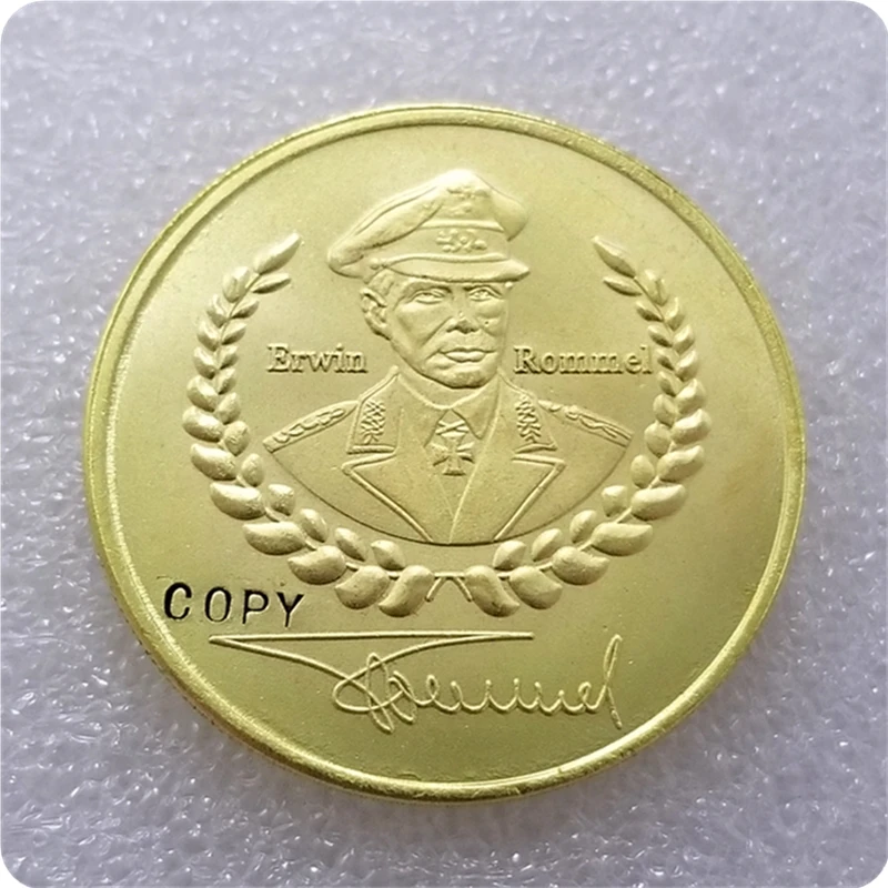 Битва за Эль-аламейн победные памятные монеты Rommel Германия WW2 Вторая мировая война коллекция копия КОПИЯ