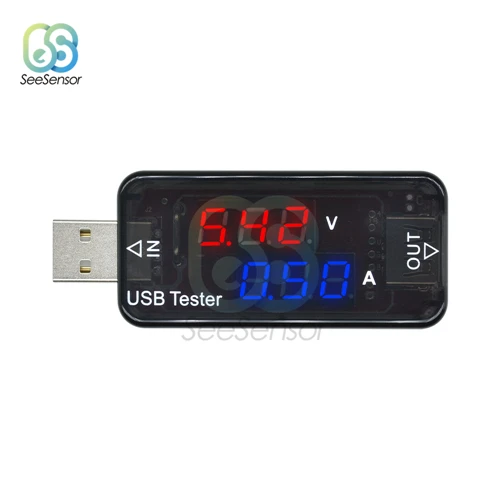 Type 4 Цифровой USB Мобильный зарядный ток тестер напряжения метр мини USB зарядное устройство Доктор Вольтметр Амперметр - Цвет: Type 4
