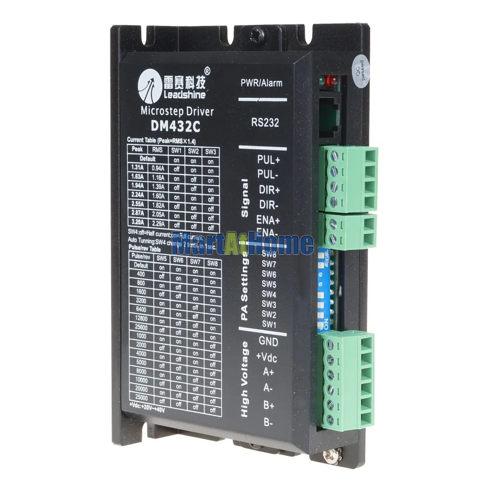 Новый Leadshine DM432C CNC цифровой шаговый двигатель контроллер привода 40VDC/3.2A # SM018 @ CF |