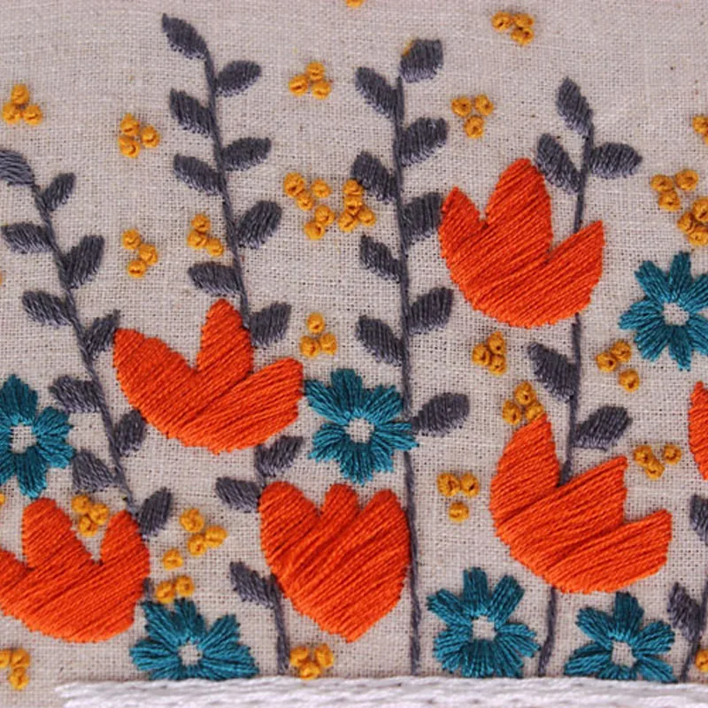 DIY Наборы Вышивка крестом цветок вышивка холст рукоделие Цвет набивным рисунком
