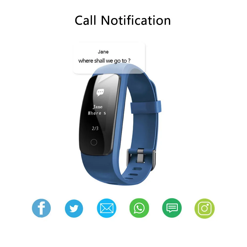 ID107plus HR Smart Band Bluetooth 4 0 ответ на вызов умный Браслет монитор сердечного ритма во