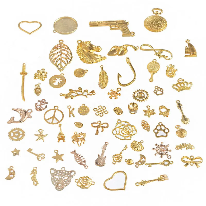 LASPERAL Новое поступление античное серебро/золото цветные подвески Случайные