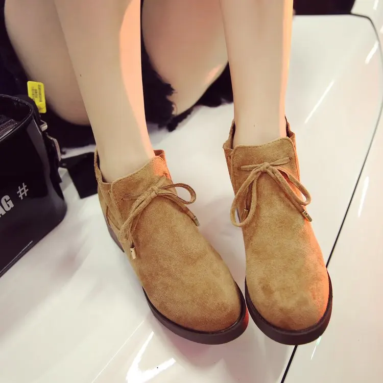 2018 для женщин ботинки Мартенс замшевые осень зима теплая обувь на меху женские