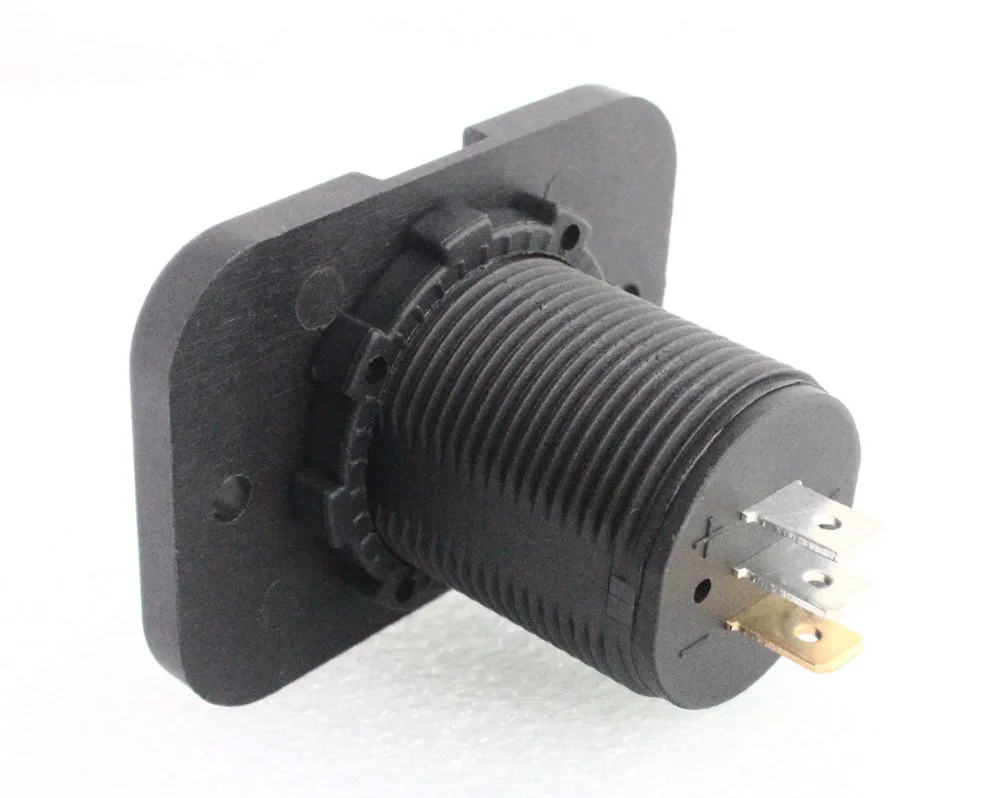 12V ~ 24V красный цифровой измеритель тока монитор Амперметр задняя панель розетка