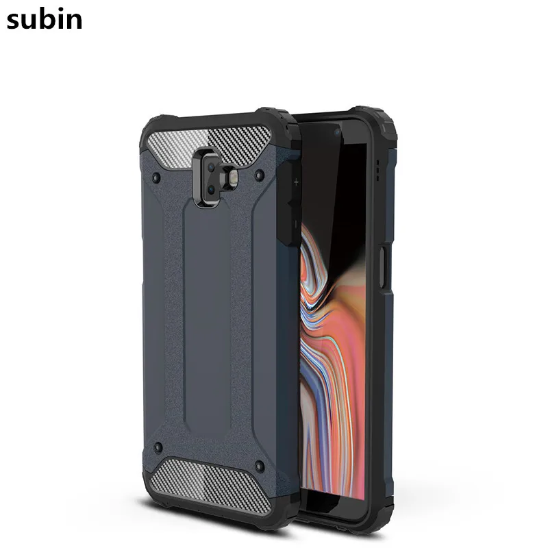 For Samsung Galaxy J6 Plus case cover funda 2018 New Luxury Shockproof bumper protect J610F J610 SM-J610F back coque |