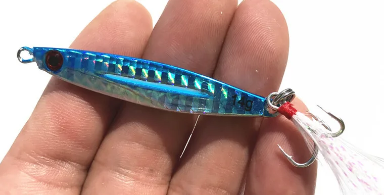 

Fishing Lure with Water Groove Guiding Gutter Jigs Artificial Lures Jigbait 14g 17g 21g Lot 5 Pieces