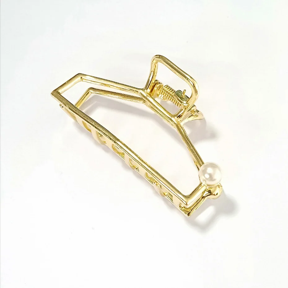 CAIYLAAM Fashion Imitation Pearl Hair Clip For Women Simple Claw Hairpin Alloy Claws Girl | Украшения и аксессуары