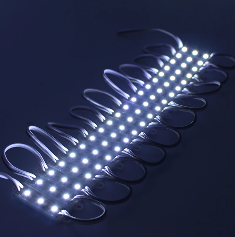 20 шт./лот 3528 SMD светодиодный модуль 3 светодиода 12 В постоянного тока