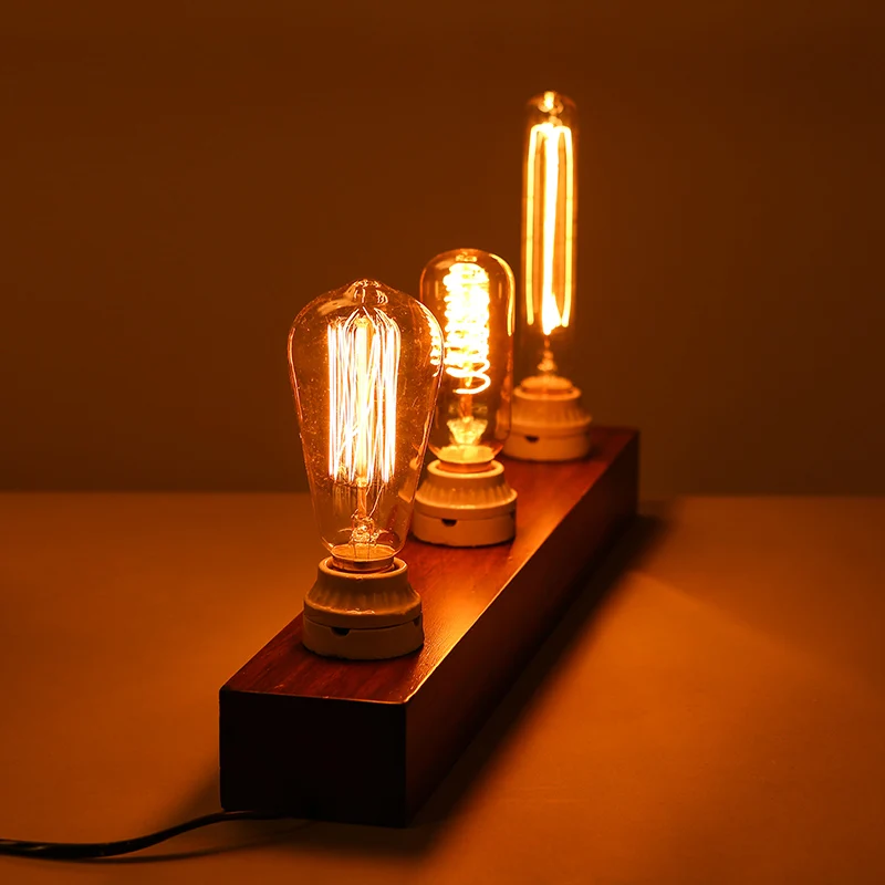 Ретро Эдисон светильник лампа E27 220V 40W T185 T10 T45 накаливания ampoule старинные лампы