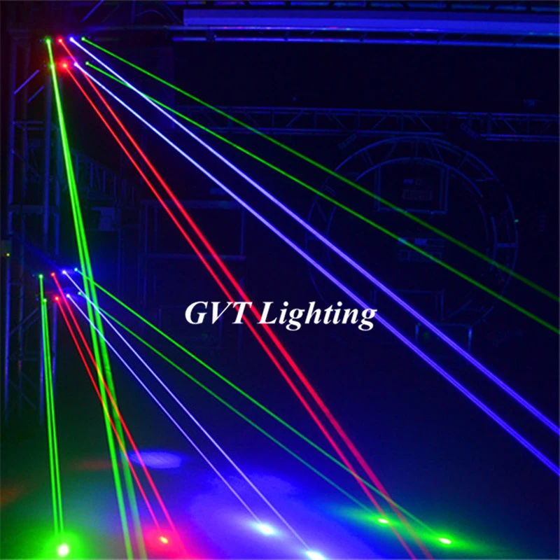 Новинка лазерный луч RGB с глазным лучом восемь светодиодов паука движущейся