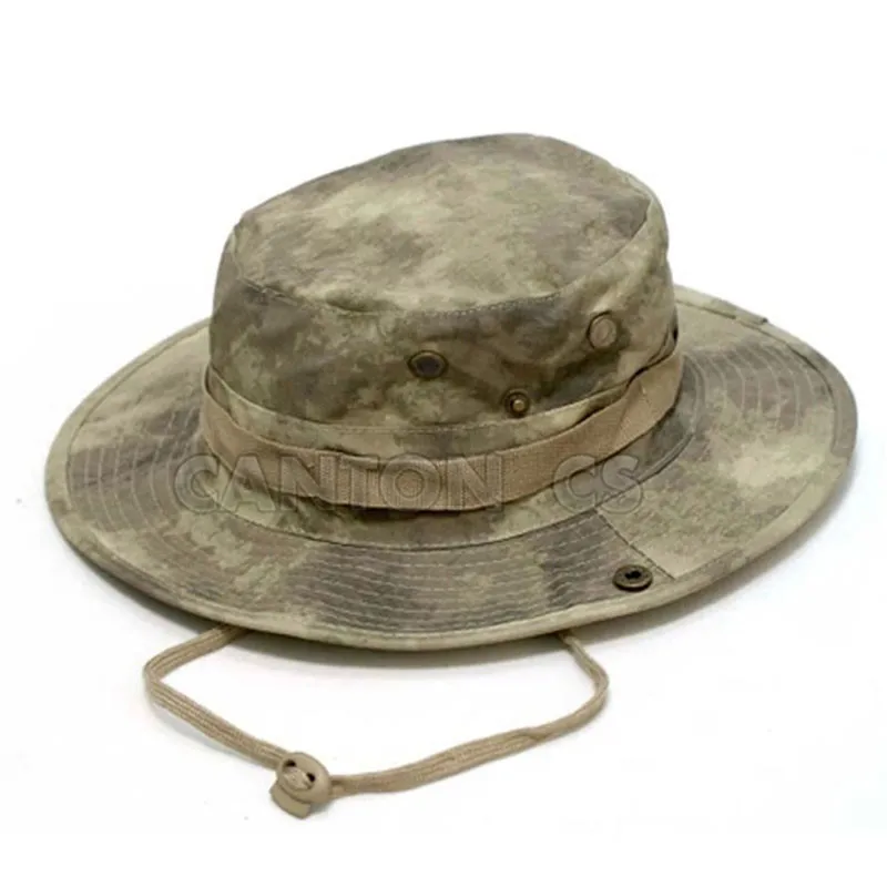 

Tactical Airsoft Sniper Camouflage Boonie Hat Summer Camping Hiking Man's Round Nepal Fishing Hat Army Cadet Military Cap