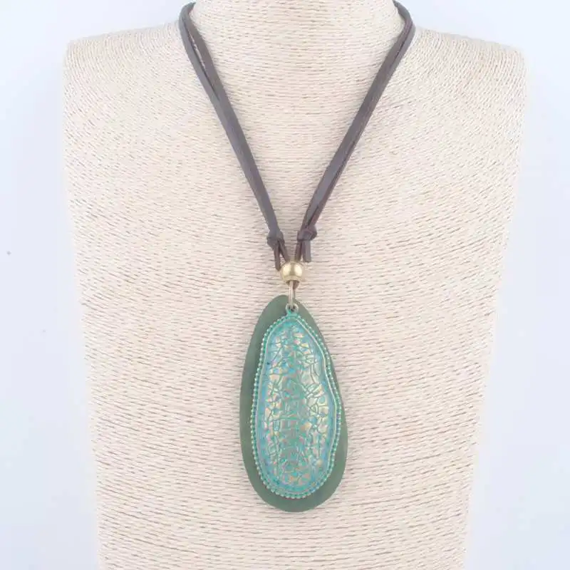 Винтажное ювелирное изделие массивные ожерелья и кулоны длинная веревка