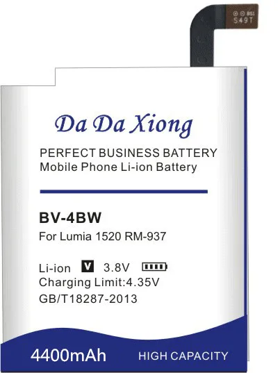 Аккумулятор Da Xiong 4400 мА/ч BV4BW BV 4BW батарея чехол с подставкой и отделениями для карт
