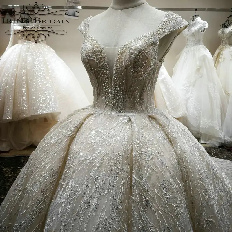 Robe de mariee sirene Кружевная аппликация с жемчугом свадебное платье | Свадьбы и