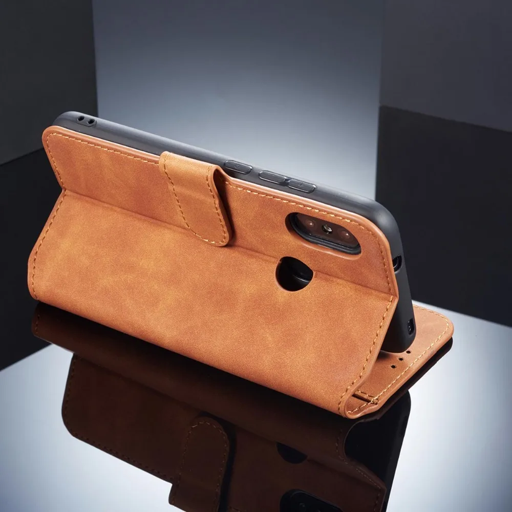 Чехол для Xiaomi Redmi Note 6 Pro Роскошный кожаный бумажник с магнитной застежкой чехол