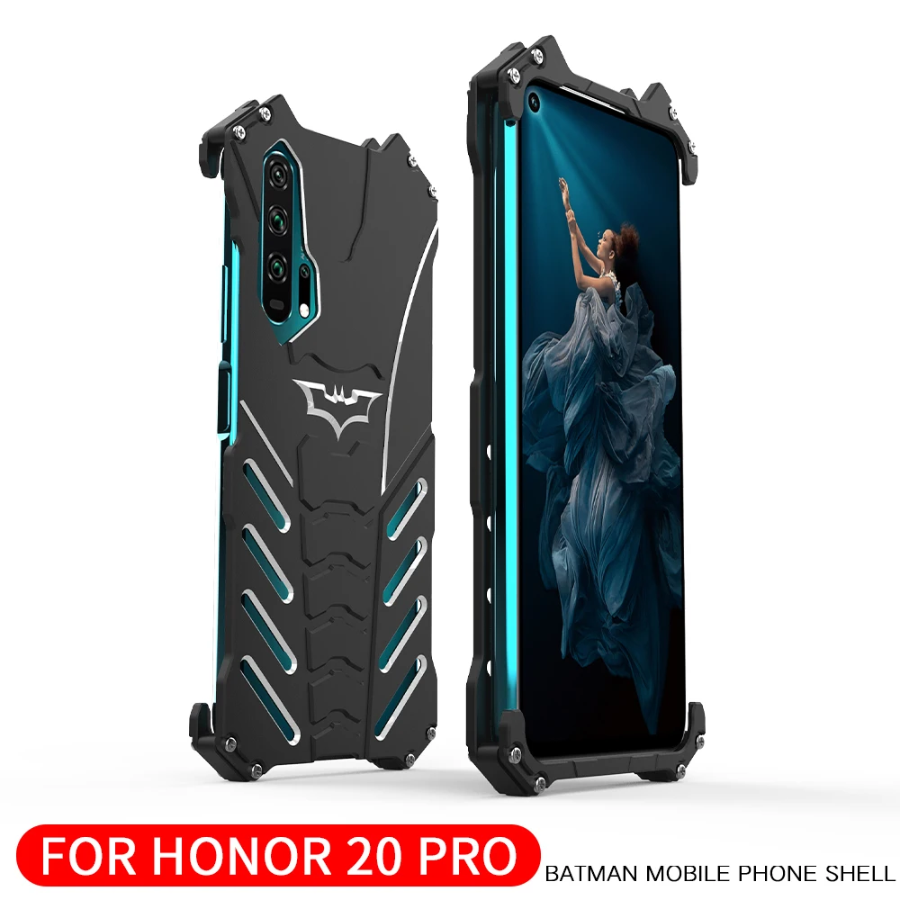 Ударопрочный металлический чехол для huawei Honor 20 Pro View 20 V20 20i 20S жесткий алюминиевый теплоотвод для спорта на открытом воздухе+ ремни