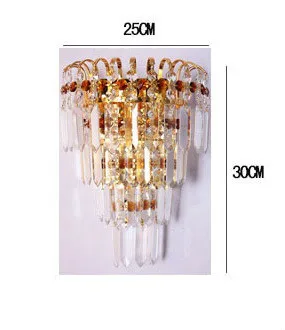 Бесплатная доставка продажа от производителя Хрустальная настенная лампа для