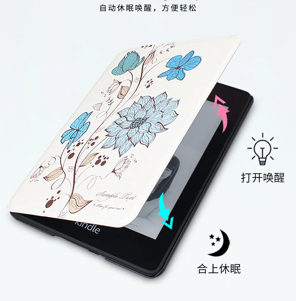 Gligle кожаный чехол для Amazon kindle paperwhite 4 Чехол для электронной книги оболочка+ пленка для экрана+ стилус