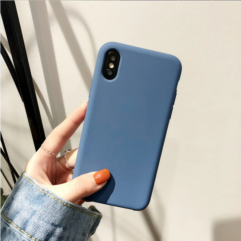 Хороший жидкий силиконовый однотонный чехол для IPhone X XS MAX XR Официальный чехол для IPhone 7 6s 6 8 Plus мягкая задняя крышка из ТПУ Fundas без логотипа