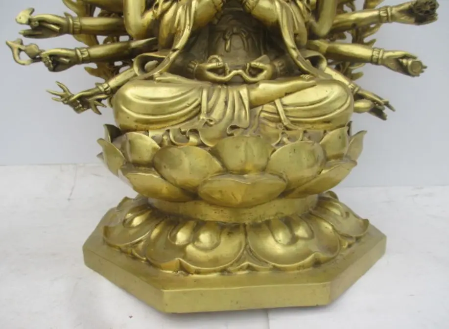 

Chinese brass statue of goddess guanyin bodhisattva (quasi goddess of mercy)