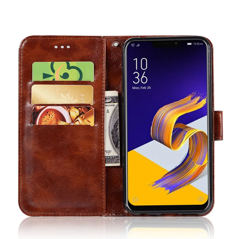 Ретро флип-чехол для Asus Zenfone Max M1 ZB555KL чехол с заклепками кожаный чехол-Бумажник