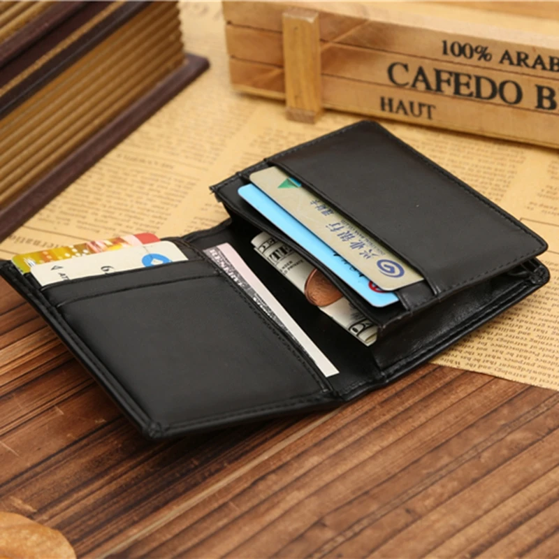THINKTHENDO Credi кошелек для Карт RFID мужской маленький двойной из искусственной кожи