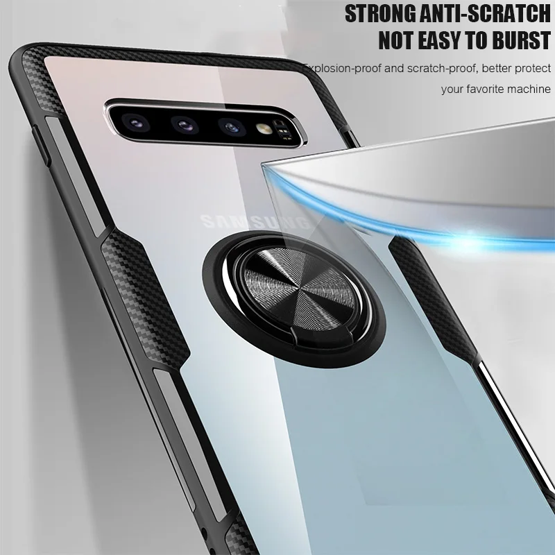 ZNP класса люкс подставка с магнитным кольцом чехол для samsung Galaxy S10 S9 плюс S10E Note 9 M10 M20 M30 M40s A10 A20 A30 A31 A50 A70 чехол