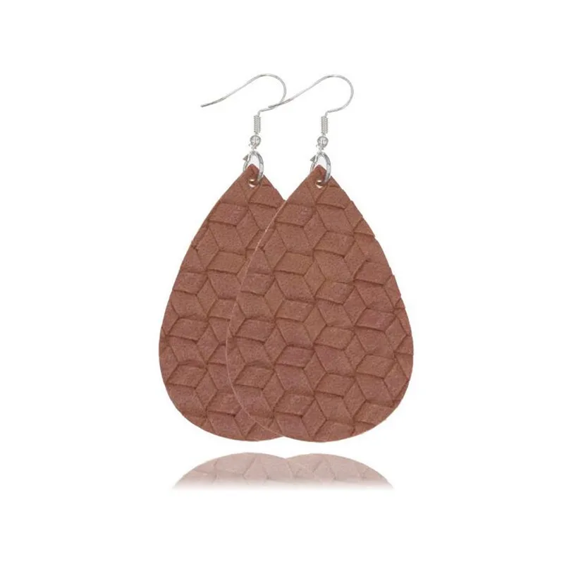 Top Sale Lightweight Waterdrop Earrings for Women Bohemia PU Leather Fashion Statement Jewelry Party Girlfriend Gift | Украшения и