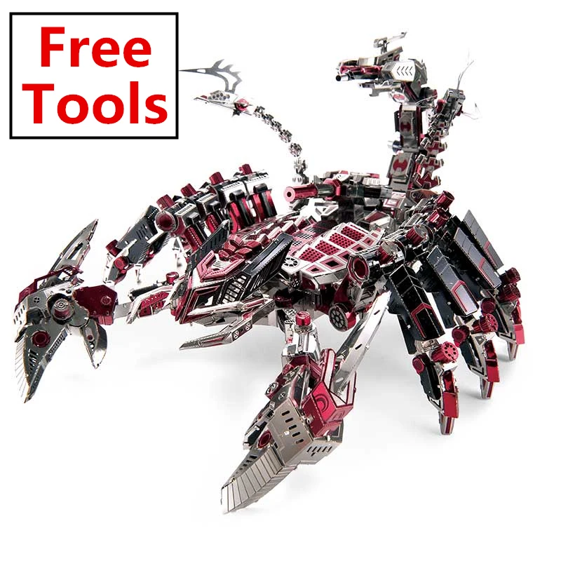 

MMZ MODEL Microworld Red Devils Scorpion 3D Metal Puzzle DIY Assemble Model Kits Laser Cut Jigsaw Toys D003