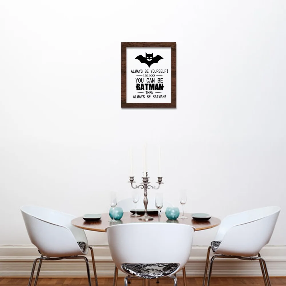 2016 ГОРЯЧАЯ 3D МУЛЬТФИЛЬМ Бэтмен Супермен Комиксов Стикер Стены Искусства