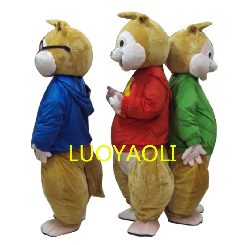 2014 Горячая распродажа! Новый костюм талисмана Элвина и чипмунка бесплатная