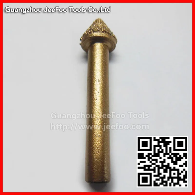 A10-Angle 20 6*10*7mm Precision Granite Tapered Engraving Bits/ CNC stone brazing carving tool router bits for marble sandstone |