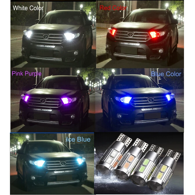2 шт. canbus free T10 10 SMD5630 35 мм автомобильные декодирующие светодиодные лампы |