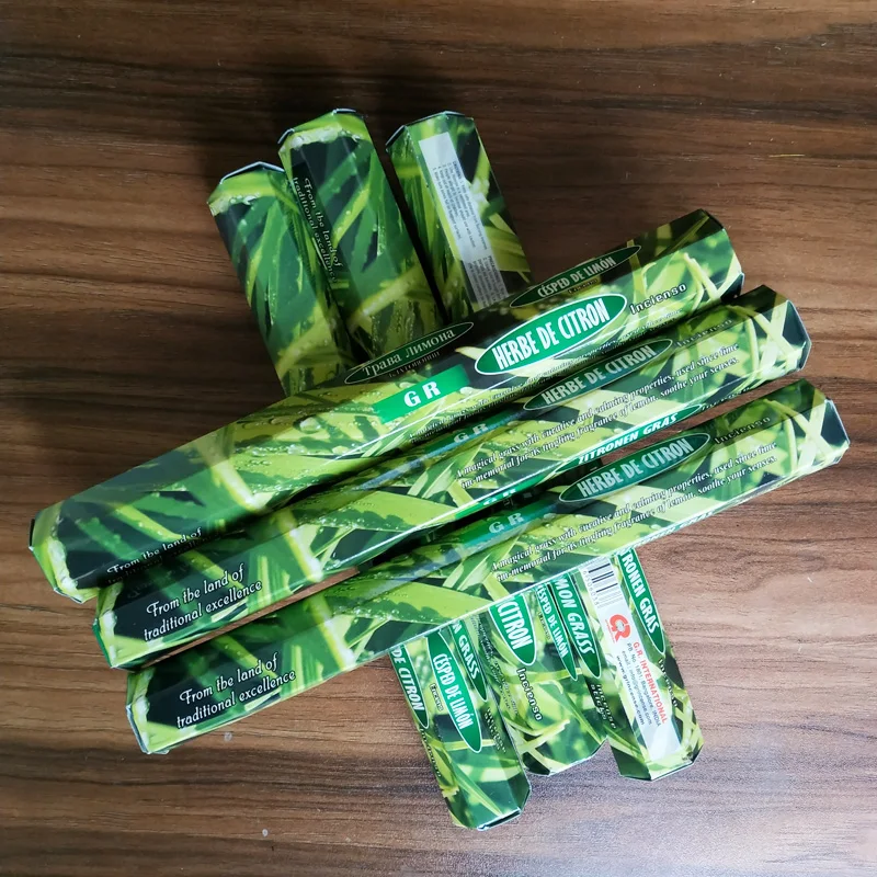 S One Big Box Inidan благовония Лимонная трава палочка 110 шт./лот палочки для деревянных